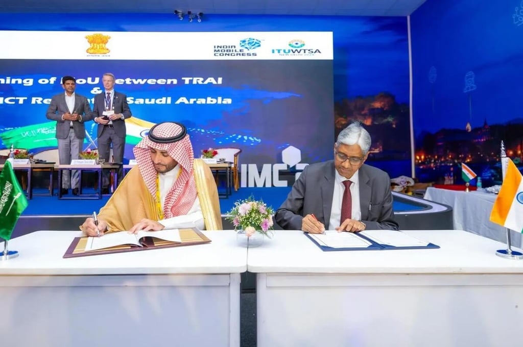 Saudi India space telecom