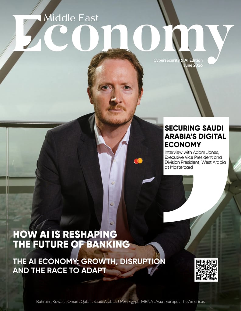 Adam Jones on cover of Economy Middle East