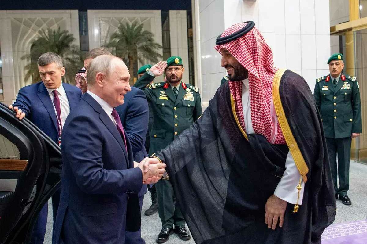 Saudi Crown Prince Mohammed bin Salman Russian President Vladimir Putin