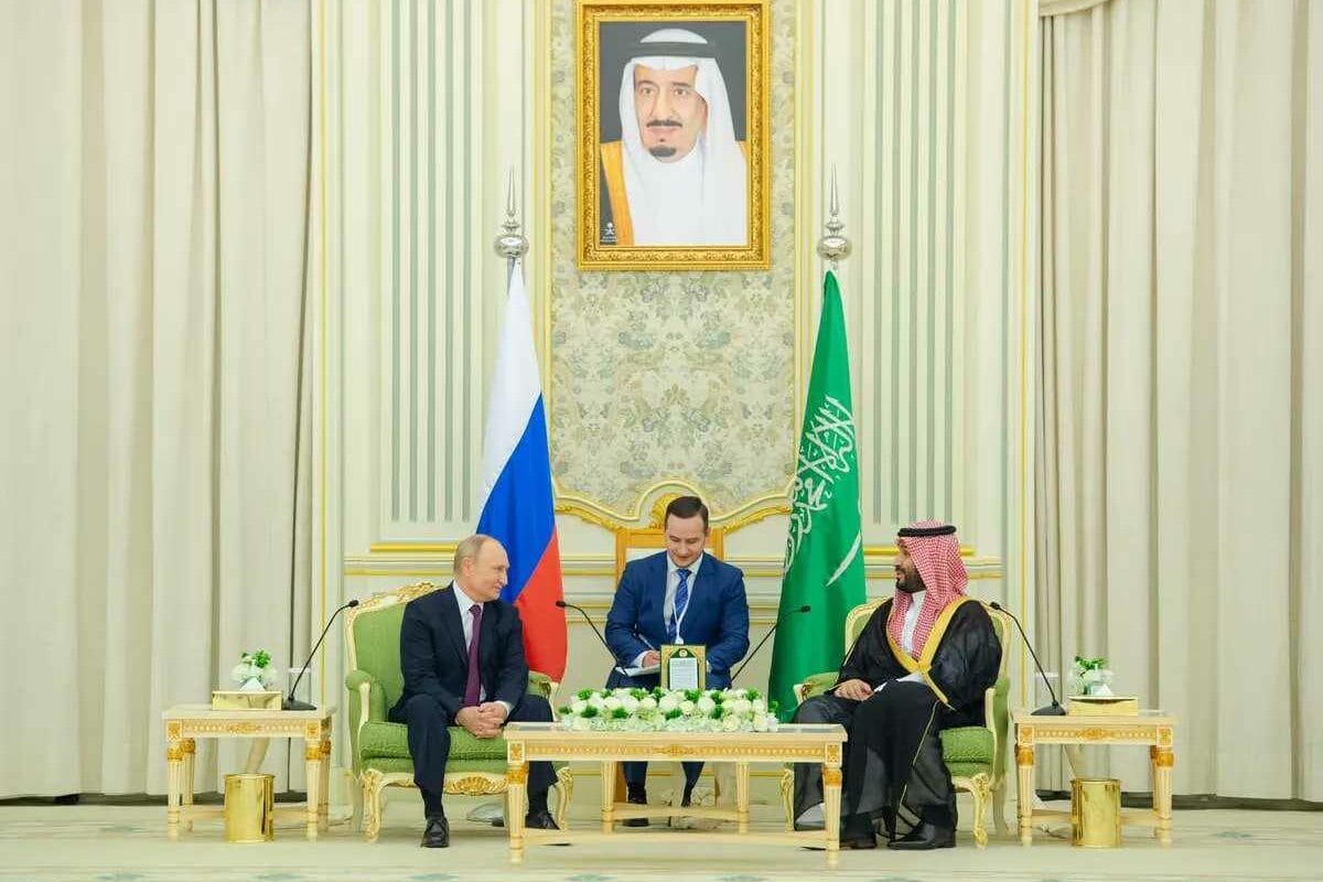 Saudi Crown Prince Mohammed bin Salman Russian President Vladimir Putin